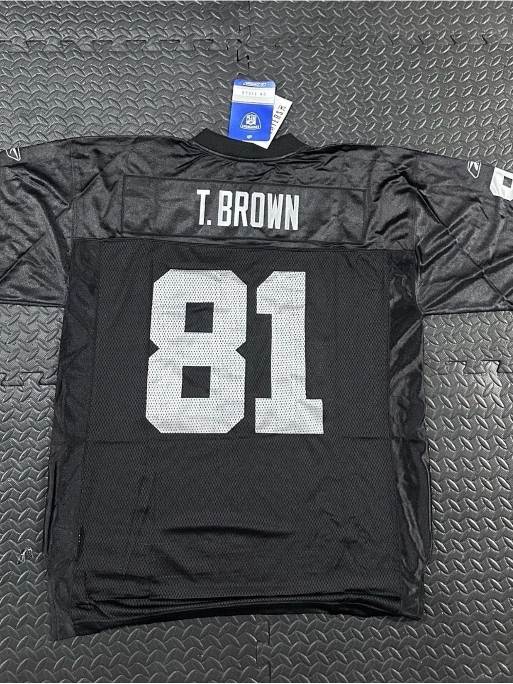Tim Brown #81 Raiders Football Jersey - Reebok NEW WITH ORIGINAL TAGS FROM 2000s
